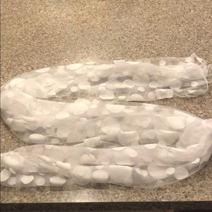 Scarf with Silver Glitter